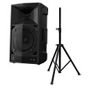 翌日配達 AlphaTheta WAVE-EIGHT + スピーカースタンドSET 【ポータブル・アンプ内蔵ワイヤレスPA/DJスピーカー】 配信機器・ライブ機...