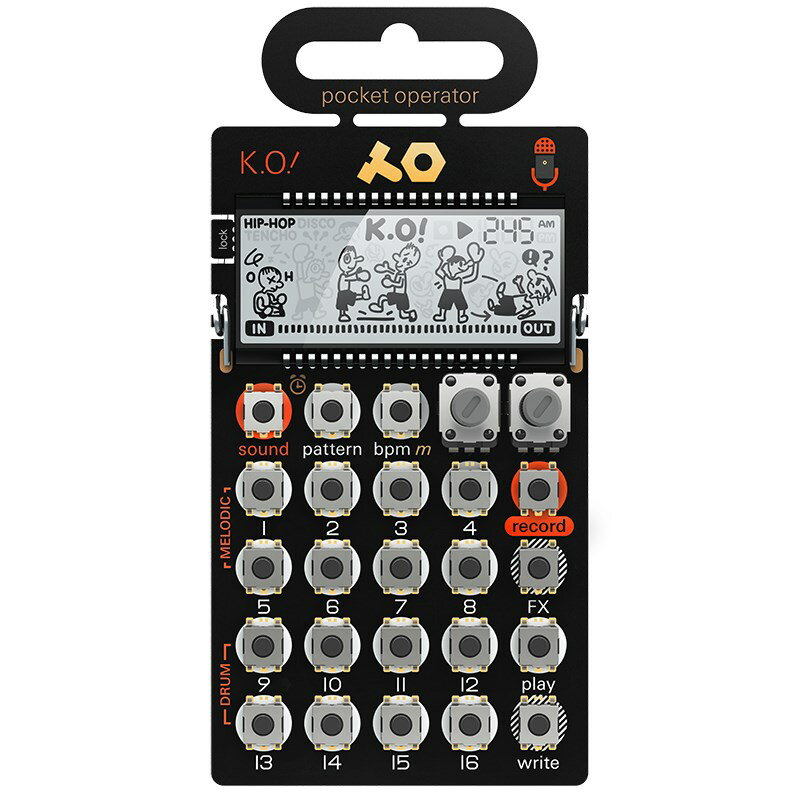 Teenage Engineering PO-33 K.O! Pocket Operator シンセサイザー・電子楽器 リズムマシン・サンプラー