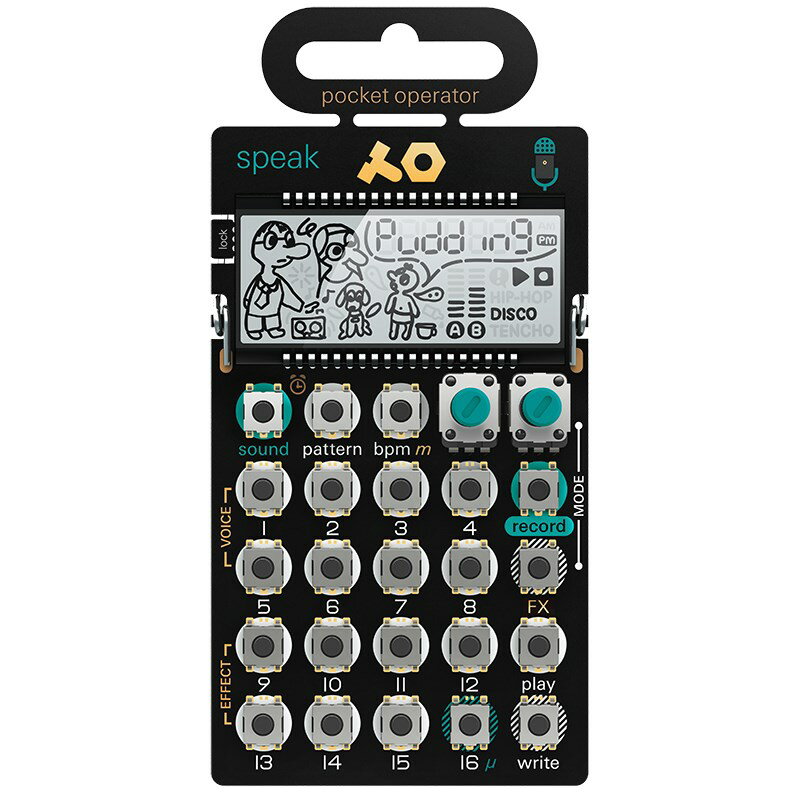 Teenage Engineering PO-35 speak Pocket Operator シンセサイザー・電子楽器 リズムマシン・サンプラー