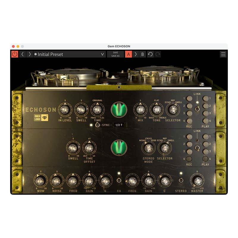 OVERLOUD 【オーバーラウド20周年記念セール！】GEM ECHOSON (オーバーラウド)(ドラムディレイ)(オンライン納品) DTM プラグインソフト