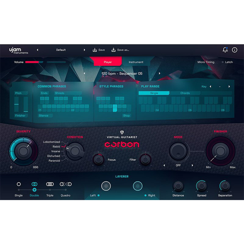 UJAM Virtual Guitarist CARBON(IC[i)(s) DTM \tgEFA