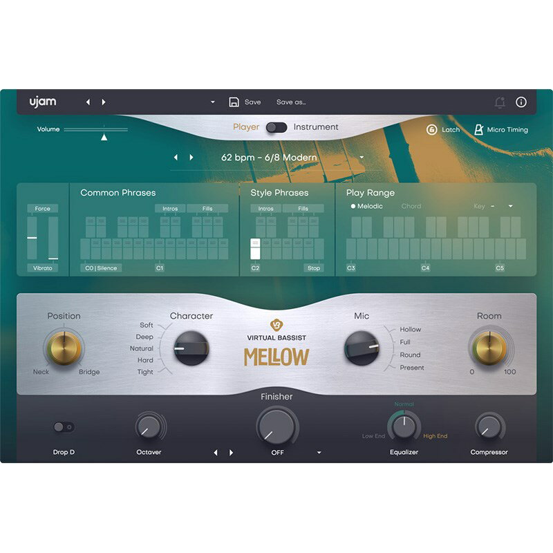 UJAM Virtual Bassist MELLOW 2(オンライン納品)(代引不可) DTM ソフトウェア音源 1