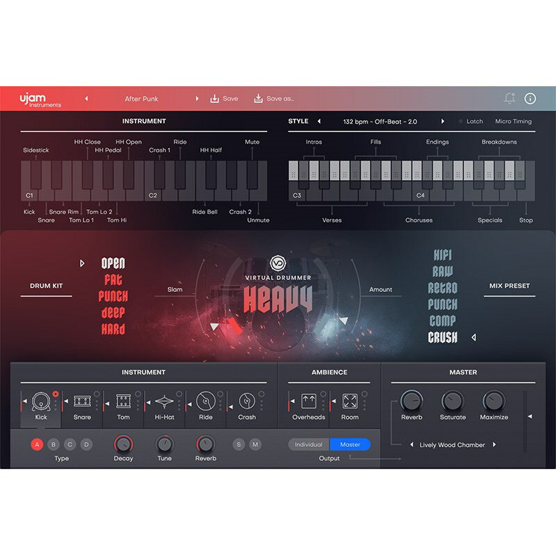 UJAM Virtual Drummer HEAVY 2(オンライン納品)(代引不可) DTM ソフトウェア音源