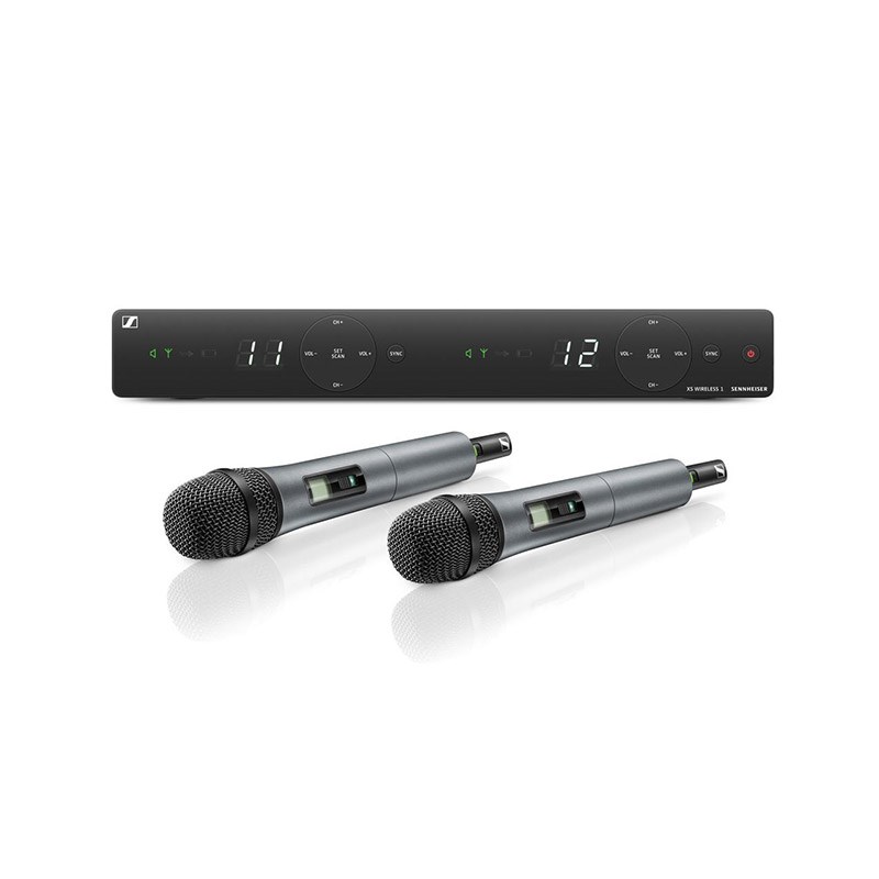 SENNHEISER XSW 1-825 DUAL 2chボーカルセット(SKM 825付属)（国内正規品） レコーディング マイク