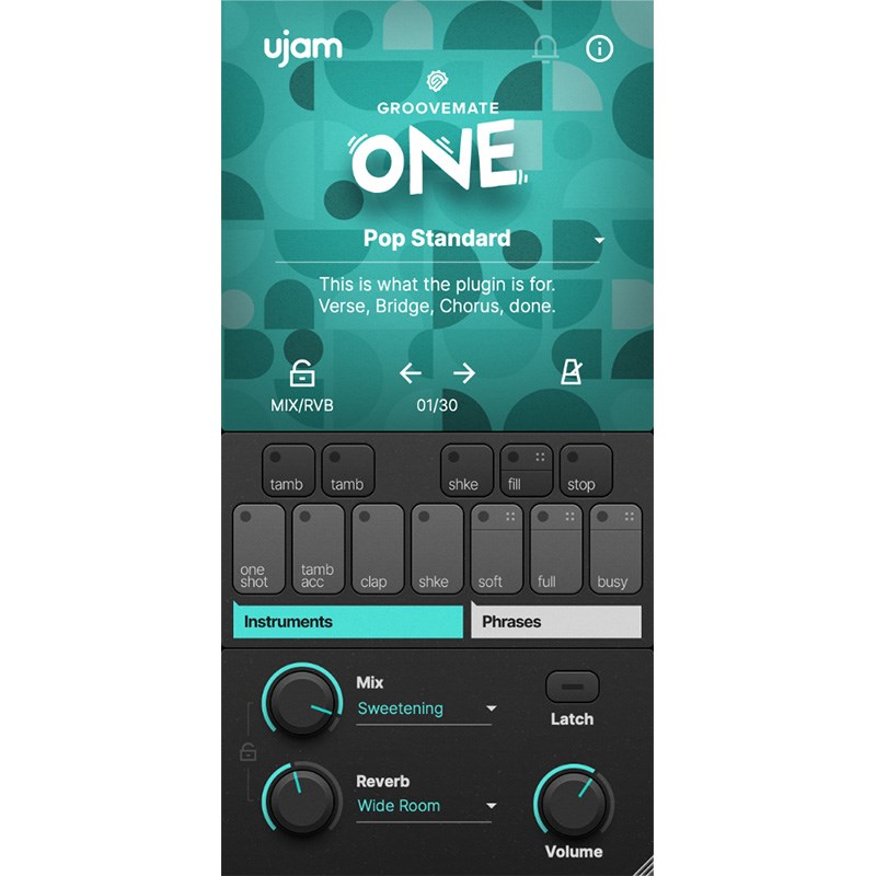 UJAM Groovemate ONE(オンライン納品)(代引不可) DTM ソフトウェア音源