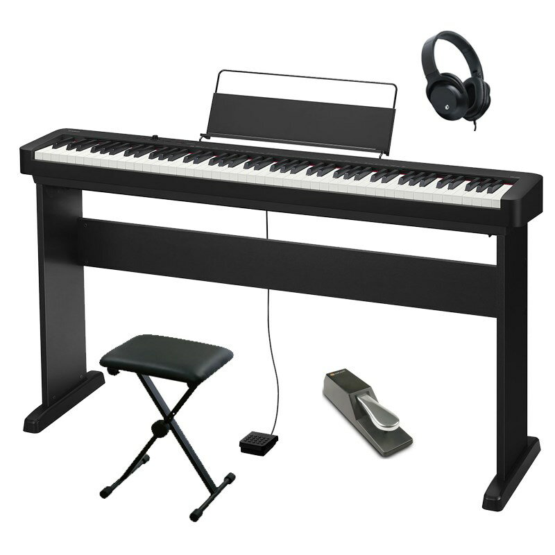 CASIO CDP-S160＋専用スタンド＋X型イス＋ダンパーペダルセット【ヘッドホン付】(電子ピアノ) 電子ピアノ・その他鍵盤楽器 電子ピアノ