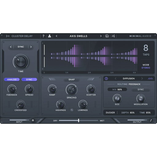 Minimal Audio Cluster Delay (ミニマルオーディオ)(代引不可)(オンライン納品) DTM プラグインソフト Minimal Audio Cluster Delay (ミニマルオーディオ)(代引不可)(オンライン納品) DTM プラグインソフト