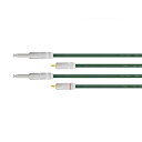 Oyaide 【創業50周年大決算SALE】QAC-222 RTS pair (RCA-TS phone) 【5.0m】(オヤイデ)(ステレオケーブル) レコー...