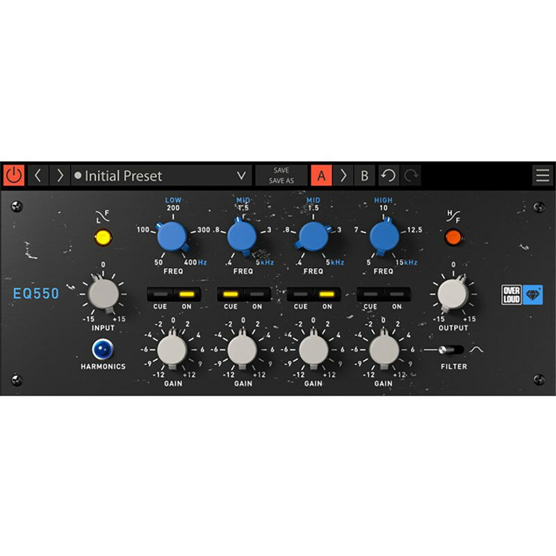 OVERLOUD EQ550（オンライン納品） ※代金引換はご利用頂けません。 DTM プラグインソフト