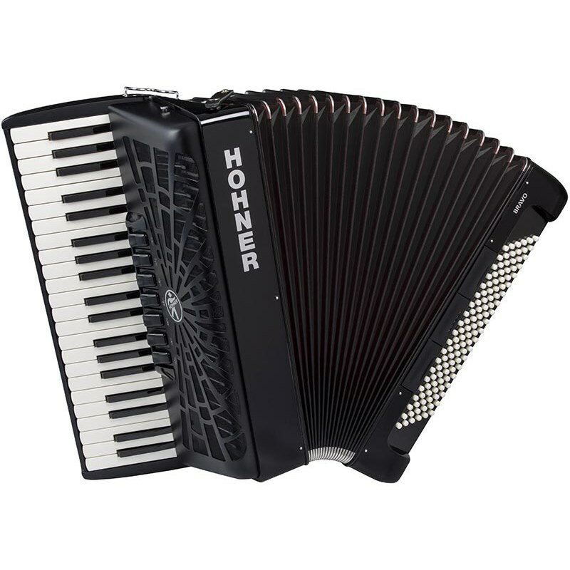 Hohner Bravo III 120 BLK【カラー：ブラック】 電子ピアノ・その他鍵盤楽器 アコーディオン