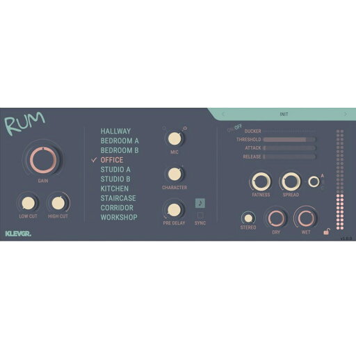 Klevgrand Rum(ルーム・シミュレーター)(オンライン納品) DTM プラグインソフト Klevgrand Rum(ルーム・シミュレーター)(オンライン納品) DTM プラグインソフト