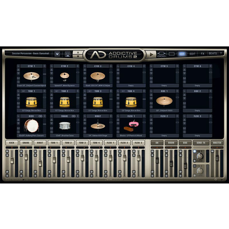 xlnaudio ADpak Session Percussion (代引不可)(オンライン納品) DTM ソフトウェア音源