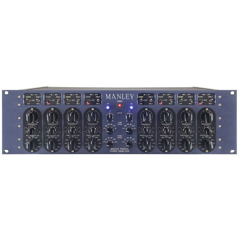 MANLEY MASSIVE PASSIVE STEREO TUBE EQ(ステレオイコライザー)【国内正規品】【受注発注品・納期要確認】 レコーディング アウトボード