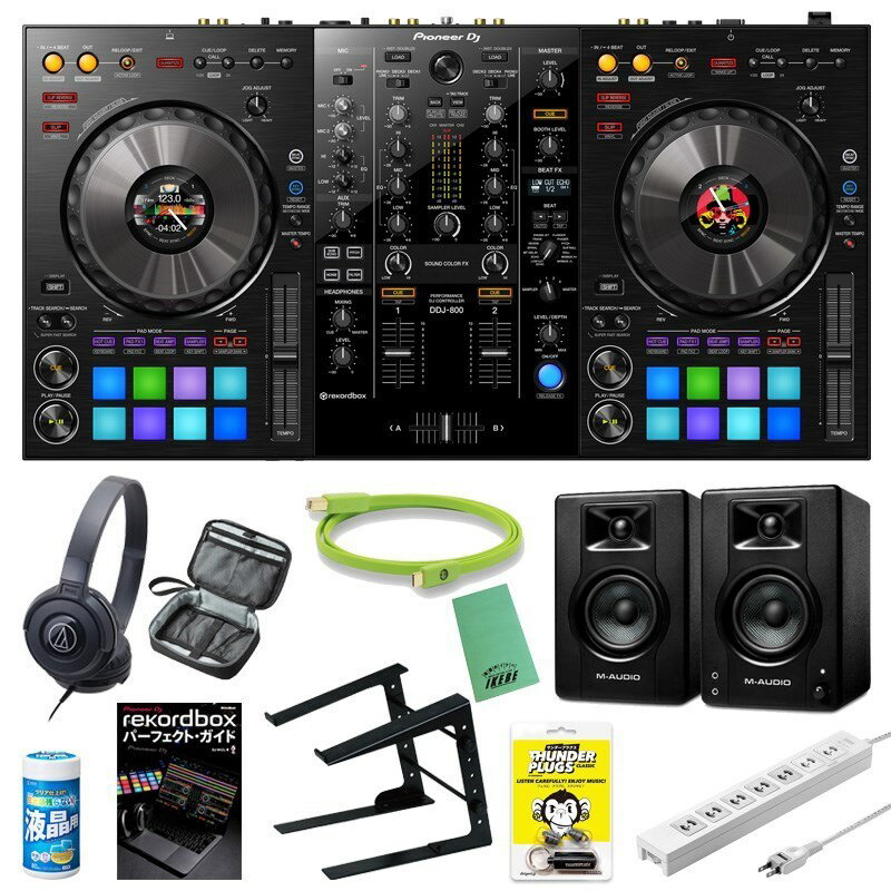 あす楽 Pioneer DJ DDJ-800 これからはじめるDJ初心者12点セット 【無償ダウンロード版rekordbox対応】 DJ機器 DJコントローラー