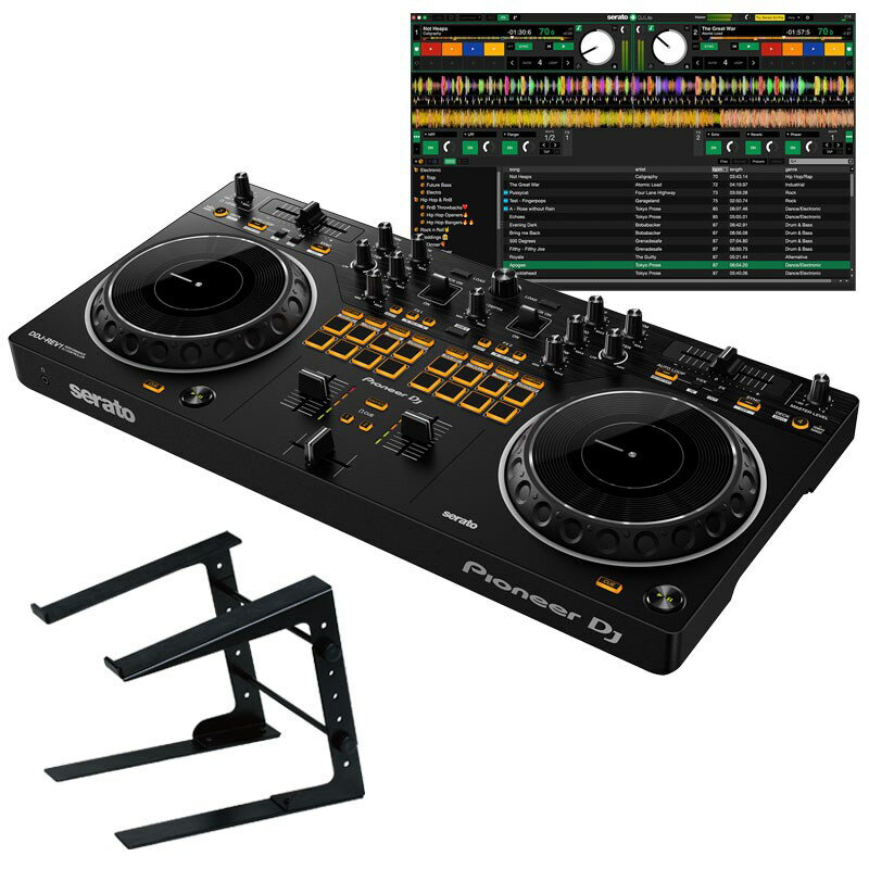 あす楽 Pioneer DJ DDJ-REV1 + PCスタンドセット 【Serato DJ Lite対応DJコントローラー】 DJ機器 DJコントローラー