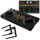 楽器種別：新品デジタルDJ/Pioneer DJ 商品一覧＞＞デジタルDJ【25，000円〜50，000円】 商品一覧＞＞1998年開店 渋谷発・国内最大級DJ機器専門店です！Pioneer DJ DDJ-REV1 + PCスタンドセット 【Serato DJ Lite対応DJコントローラー】 DJ機器 DJコントローラー商品説明★Serato DJ Lite対応のスクラッチスタイル2chDJコントローラーの入門モデルと便利なPCスタンドを組み合わせたセット！★---【セット内容】・コントローラー Pioneer DJ DDJ-REV1・PCスタンド KIKUTANI LAPTOP STAND LT-100B●DJコントローラーDDJ-REV1はプロフェッショナル仕様のレイアウトで、バトルDJのような本格的なスクラッチやクイックミックスを楽しむことができます。TEMPO SLIDERは縦置きしたターンテーブルと同じようにデッキ上部に水平に配置、ミキサー部にはPERFORMANCE PADSとLEVER FXを搭載しています。■主な特徴・スクラッチとクイックミックスに最適なレイアウトDJコントローラーとしては初めて、TEMPO SLIDERがデッキ上部に水平に配置されました。またPERFORMANCE PADSとLEVER FXがミキサー部に搭載され、エフェクトやSAMPLER、スクラッチやクイックミックスの操作が容易になりました。・LEVER FXの搭載ミキサーセクションにLEVER FXが搭載され、レバーのオン/オフ操作だけで直感的かつダイナミックにSerato DJ Liteのエフェクトを加えることができます。・本格的なスクラッチ演奏を手助けする、TRACKING SCRATCH機能TRACKING SCRATCH機能を使用することで、スクラッチの経験があまりなくても、手軽に本格的なスクラッチを楽しむことができます。スクラッチの頭出しの位置にHOT CUEを設定することで、ジョグの折り返し動作時やジョグから手を離した瞬間に自動的にスクラッチの頭出しの位置に楽曲が戻るため、頭出しの位置の心配をすることなくスクラッチが楽しめます。・主な仕様対応ソフトウエア：Serato DJ Lite、Serato DJ Pro（有償）システム要件：Serato DJ Lite、Serato DJ Proの最新の動作環境はメーカーサイトにてご確認の上、お求め下さい。入力端子：1 MIC (1/4 inch TS Jack)出力端子：1 MASTER (RCA)、1 PHONES (3.5-mm stereo mini jack)電源：USB Type-B bus poweredUSB：1 USB B端子本体サイズ：幅526mm、高さ59.2mm、奥行き255.5mm本体質量：2.1 kg付属品：USBケーブル（A-Bタイプ）、クイックスタートガイド●PCスタンドこちらのDJセットにはノートPC設置用のスタンドが付属。ちょうど良い高さでノートPCを設置できますのでDJプレイを非常に行いやすくなり、DJプレイそのものをより本格的に楽しむことができます。・初心者の方がDJをスタートさせるのに最適な価格と性能のバランスがとれたSerato対応のデジタルDJスタートセットとなっています。とりあえずPC内の音楽を活用してDJを始める方におすすめのセットです！※DJソフトウェアの最新動作環境はメーカーサイトもしくはメーカーサポートにてご確認の上、お求め下さい。※DJソフトウェアをご使用いただくにはインストーラのダウンロード時、およびオーサライズ時におきましてインターネット接続環境が必要です。DJソフトウェアおよびコントローラー本体の仕様・動作環境、および価格は、予告無く変更となる場合があります。※店頭、または通信販売にて売却後、敏速な削除は心掛けておりますが、web上から削除をする際どうしてもタイムラグが発生してしまいます。万が一商品が売切れてしまう場合もございますので予めご了承ください。イケベカテゴリ_DJ機器_デジタルDJ_Pioneer DJ_新品 JAN:4573201242440 登録日:2022/07/21 デジタルDJ PCDJ DJコントローラー パイオニア パイオニアDJ