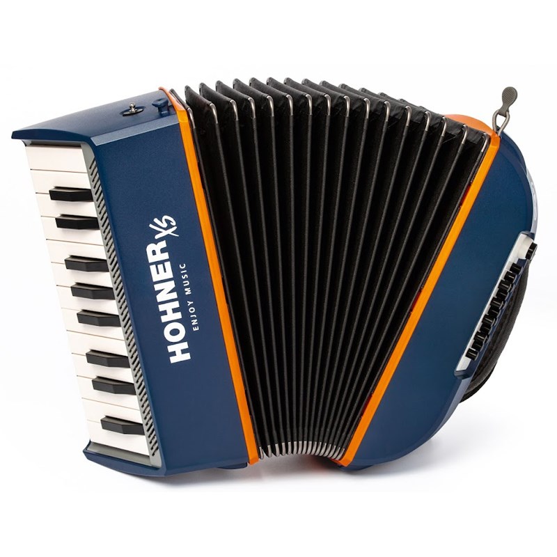 Hohner XSアコーディオン ピアノキー Dark Blue 【超小型・軽量アコーディオン！】 電子ピアノ・その他鍵盤楽器 アコ…