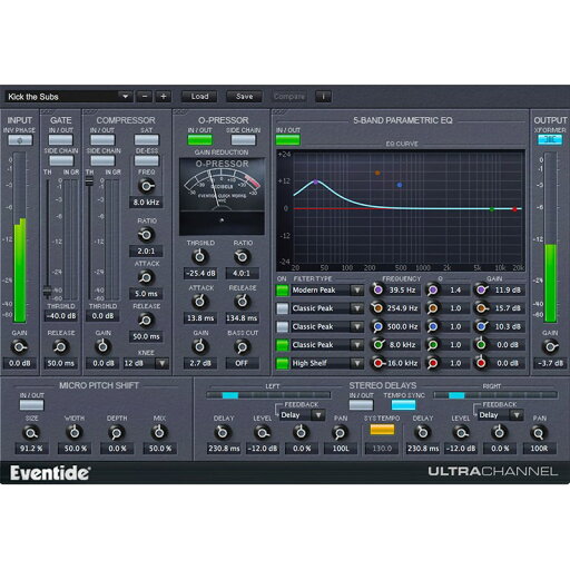 Eventide UltraChannel(代引不可)(オンライン納品) DTM プラグインソフト Eventide UltraChannel(代引不可)(オンライン納品) DTM プラグインソフト