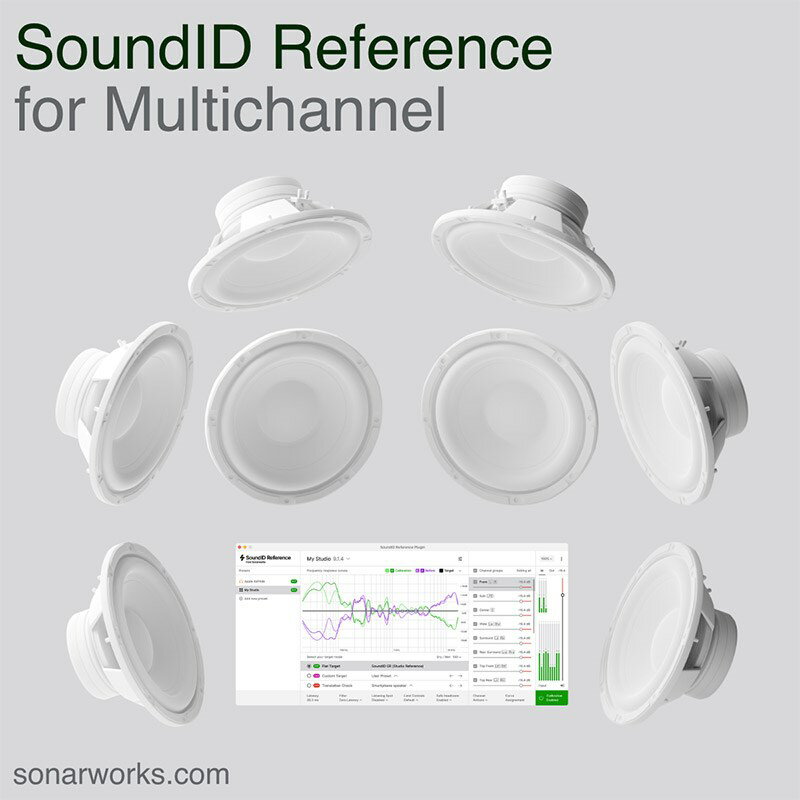 Sonarworks SoundID Reference for Multichannel with Measurement Microphone(pbP[W̔) DTM ̑\tgEFAiꑪE␳j