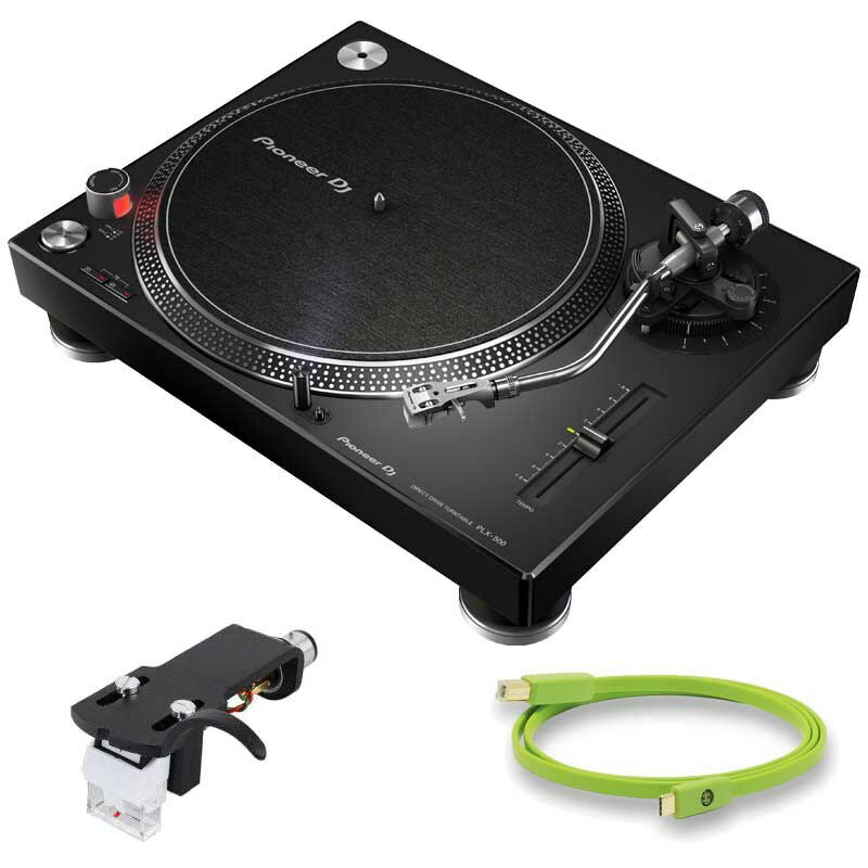 あす楽 Pioneer DJ PLX-500-K アナログレコーディング初心者 SET【 Miniature Collection プレゼント！】 DJ機器 ターンテーブル