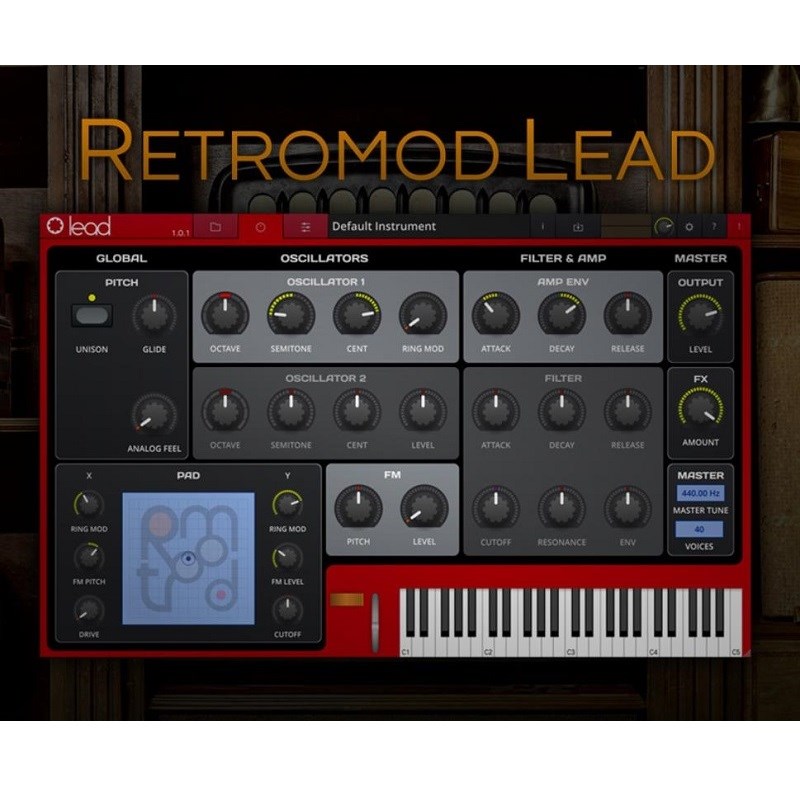 Tracktion RetroMod LEAD (IC[ip) ͂p܂B DTM \tgEFA