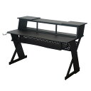 Ikebe Original 【GWゴールドラッシュセール】Canvas Desk (STR-335) Black【期間・台数限定特別プライス！】(お届け先：本州/四国)※代引き不可 DTM DTMデスク・パソコン周辺機器