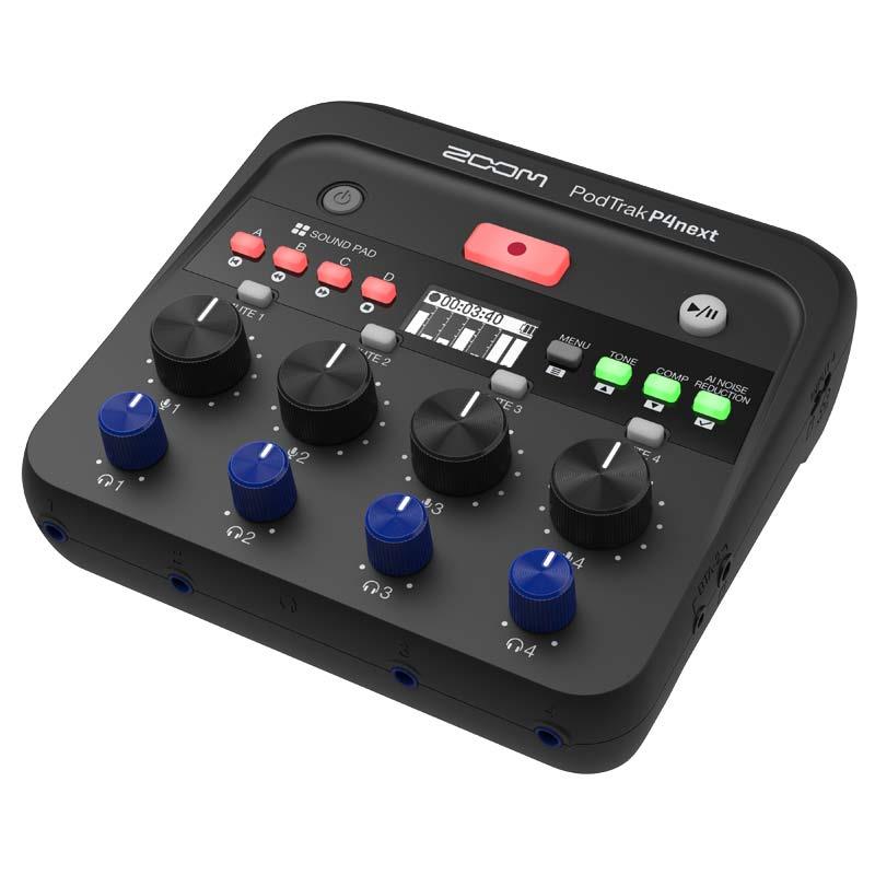 ZOOM PodTrak P4next 【予約商品・11月中〜下旬発売予定】 (ズーム)(ポッドトラック)(ポッドキャスト用レコーダー) レコーディング レコーダー・プレイヤー