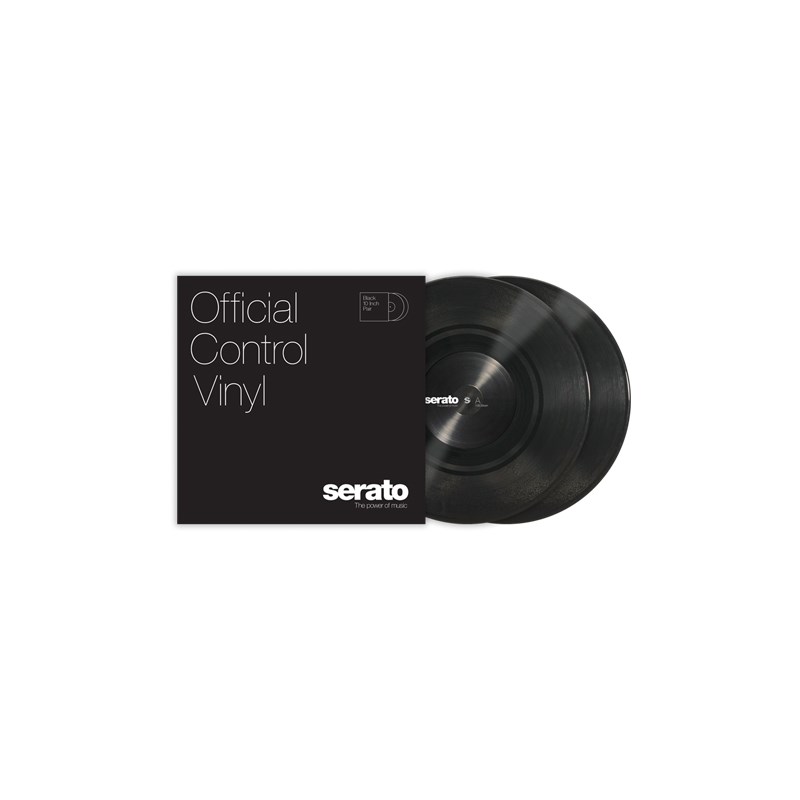 serato 10 Control Vinyl [Black] 2枚組 セラート コントロールバイナル SCV-PS-BLK-10 【10インチ盤2枚セット】 DJ機器 DJアクセサリー