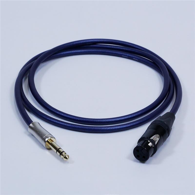 翌日配達 Noah’sark PASSGO BLUE XFT Cable (1.5m)(パスゴーブルー)(ラインケーブル)(XLRメス-TRS)(XLR(F)-6.3(3極))(日本製) レコーディング ケーブル・変換プラグ