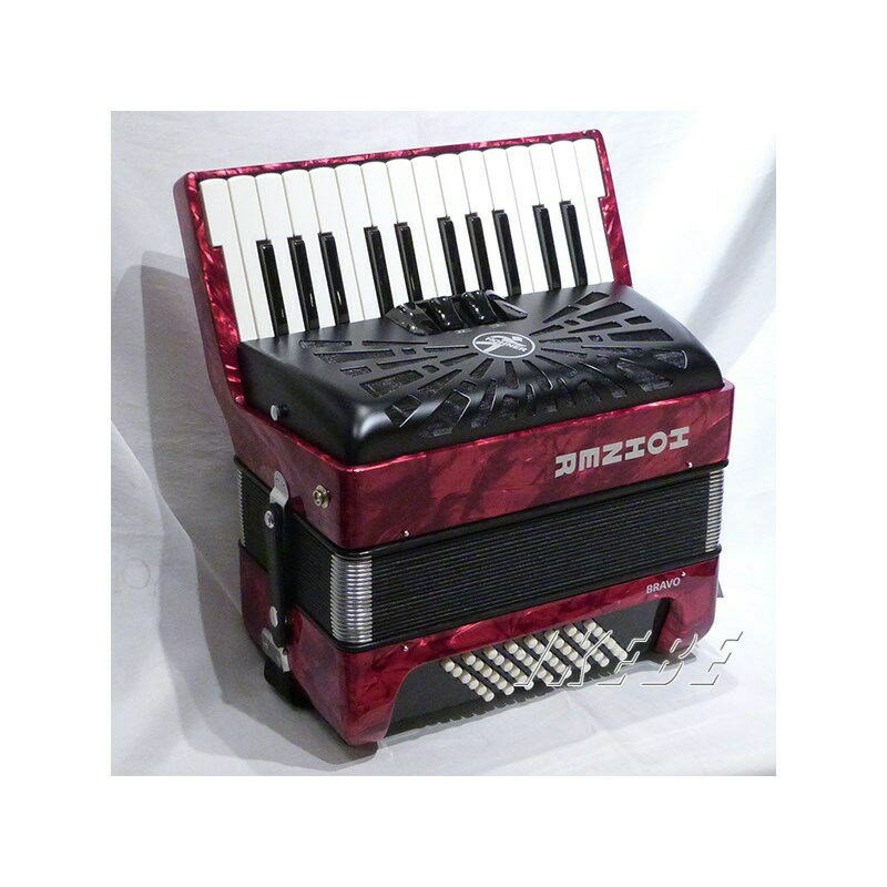 Hohner (�������ǥ���������Ź���в�������ȯ��)Bravo II 48 RED ��å� �ۡ��ʡ� �������ǥ����� ������� �ԥ��μ� 26���� ���� �Żҥԥ��Ρ�����¾���׳ڴ� �������ǥ�����