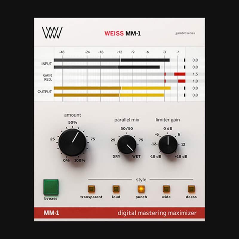 Softube Weiss MM-1 Mastering Maximizer(ソフチューブ)(プラグインソフト)(オンライン納品) DTM プラグインソフト