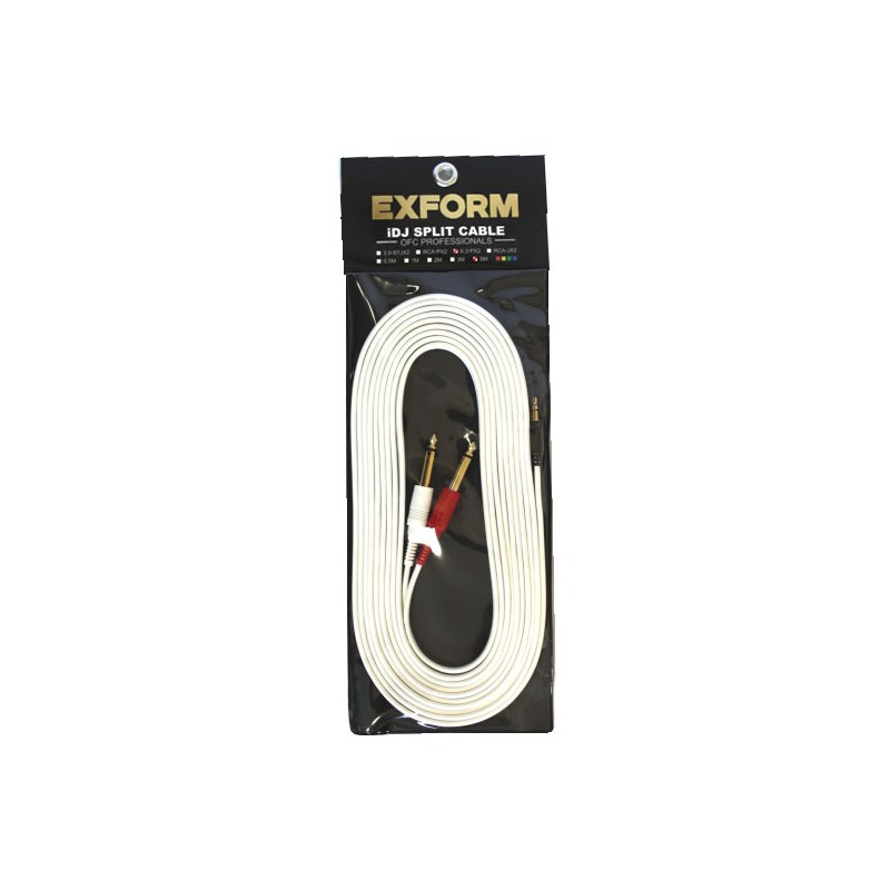EXFORM iDJ SPLIT CABLE SERIES 6.3-PX2-5M DJ機器 DJアクセサリー