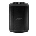 楽器種別：新品PAスピーカー/BOSE 商品一覧＞＞PAスピーカー【60，000円〜120，000円】 商品一覧＞＞1998年開店 渋谷発・国内最大級DJ機器専門店です！BOSE S1 Pro+ 配信機器・ライブ機器 PAスピーカー商品説明★ワイヤレス、パワフル、ポータブル。S1 PRO+が、その場所を特別な空間に。S1 Pro＋は、ミュージシャンやPAエンジニア、企業や学校、自治体のご担当者も簡単に使用できる小型PAスピーカーです。マイクや楽器、Bluetoothデバイスを直接接続できる3chミキサーを搭載し、チャンネルごとにTone EQやリバーブ、OLEDディスプレイを装備。さらに、Bose Musicアプリでワイヤレス操作も可能です。6.5kgという軽量設計と人間工学に基づく持ち運びやすいハンドル。充電式リチウムイオンバッテリー搭載で電源の取れない場所でも最大11 時間の連続再生を実現します。テーブル設置、床置き、モニター使用、スタンド設置（35mm径） にも対応し、どのポジションでもAuto EQがスピーカーの傾きや設置状況を感知して、自動でパフォーマンスを最適化します。さらに、オプションのワイヤレストランスミッターを使えば、お気に入りのダイナミックマイクや楽器をすぐにワイヤレス接続できます。トランスミッターを収納する専用ドックも装備し、挿入するだけで充電とペアリングが行われます。S1 Pro＋は、自宅で街でイベント会場で圧倒的な利便性とパフォーマンスを発揮するオールインワンPAシステムです。◎たったの6.5kgで、持ち運びやすいコンパクトなデザインS1PROと比べて約450g軽くなり、さらに持ち運びやすく。◎ワイヤレストランスミッターで簡単接続（オプション）S1PRO＋はレシーバー内蔵。別売トランスミッターを使えば簡単にケーブルレスに。◎1回の充電で最大11時間の連続再生リチウムイオンバッテリーで、屋外やステージでもすぐにプレイ。◎BOSE MUSIC アプリでリモート操作音量、EQ、リバーブ、EQプリセットまで、すべてアプリから操作可能。◎充実の3chデジタルミキサー内蔵Ch1，Ch2はマイクや楽器用にEQやリバーブを搭載、Ch3は音楽再生に。◎4つの置き方を検知し、最適化する自動EQAuto EQがスピーカーの傾きを感知し、自動でEQを最適化。◎直感的なOLEDディスプレイ各チャンネルのステータスやトランスミッターの状況も、一目でわかりやすく。◎2台のS1PRO＋を、ワイヤレスでデイジーチェーンデュアルモノで接続する際、1 台目のS1PRO＋のLINE OUT出力をトランスミッターで2台目に送れば、ワイヤレスでデイジーチェーンが可能です。■仕様・ドライバー構成 3×2.25インチドライバー、1×6インチウーハー・バッテリー持続時間約11時間（充電時間約5時間）・Bluetooth Version 5.0・対応アプリBose Music App・外形寸法（H）332 × （W）240 × （D）279 mm・内蔵ミキサー3 チャンネル（CH1、2：アナログ、CH3：BT接続、3.5ステレオミニ）・付属品 AC電源ケーブル、リチウムイオンバッテリー・重量 約6.5kg・別売アクセサリー トランスミッター（楽器用、マイク/ライン用）、プレイスルーカバー、バッテリーイケベカテゴリ_DJ機器_PAスピーカー_BOSE_新品 JAN:4969929259714 登録日:2023/10/09 PAスピーカー サウンドシステム