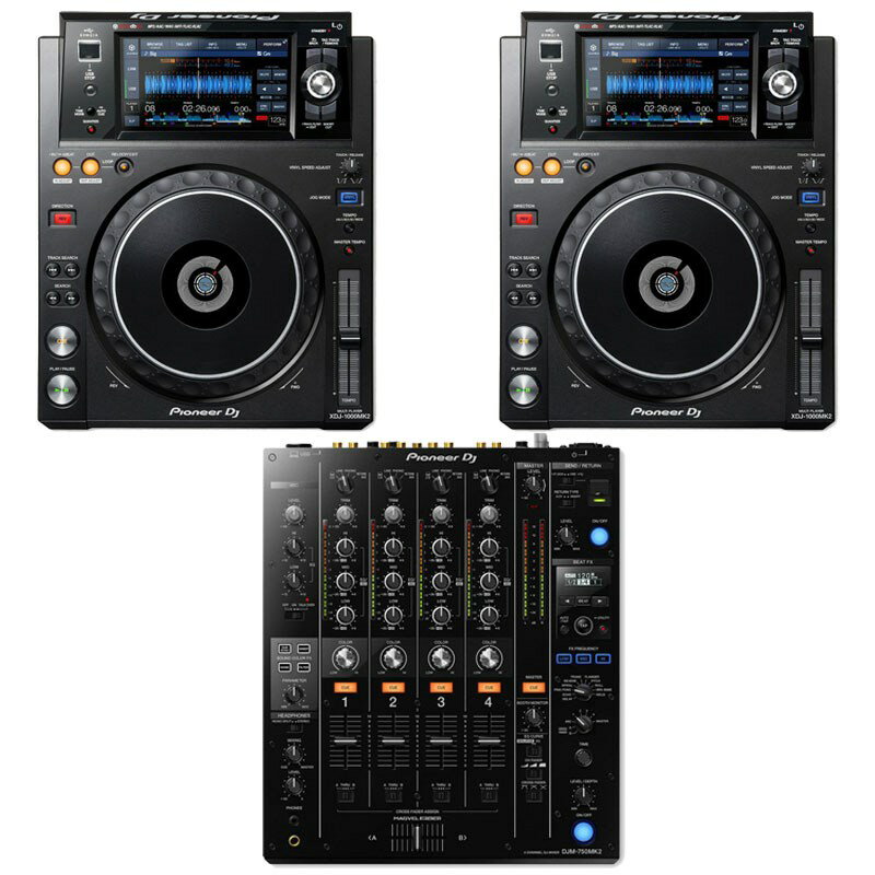 Pioneer DJ XDJ-1000MK2 + DJM-750MK2 SET DJ機器 DJプレイヤー