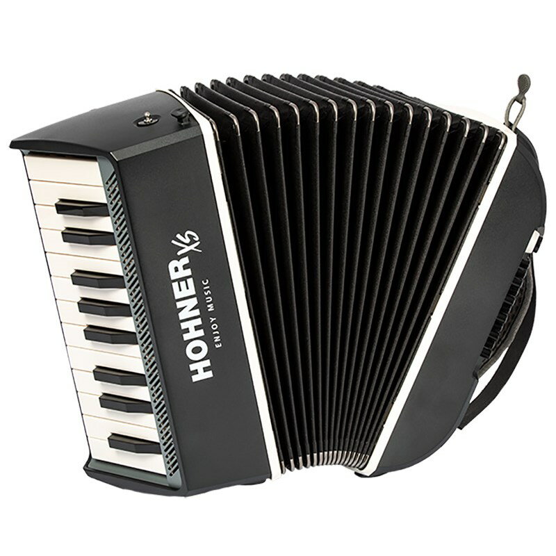 Hohner XSアコーディオン ピアノキー Dark grey 【超小型・軽量アコーディオン！】 電子ピアノ・その他鍵盤楽器 アコーディオン