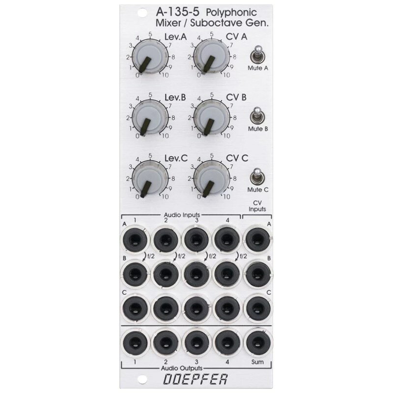 DOEPFER A-135-5 Poly VC Mixer / Suboctave シンセサイザー・電子楽器 シンセサイザー