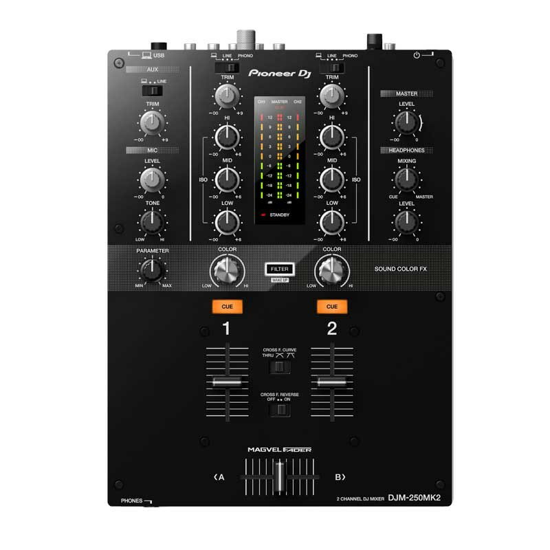 あす楽 Pioneer DJ DJM-250MK2 【高品質 OYAIDE製 USBケーブル プレゼント！】【rekordbox対応 2ch DJミキサー】 DJ…