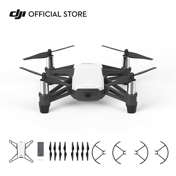 DJI Ryze Technology Tello ドローン 100g以下 テロー カメラ付 トイドローン 子供 おもちゃ 誕生日 プレゼン 小型 空撮用ドローン ビギナー 初心者 小型 カメラ付き 長時間 プレゼント 手のひ…