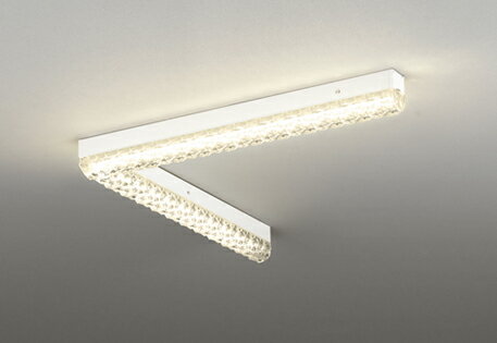 照明 おしゃれ シンプル モダン LEDオーデリック ODELIC シャンデリア OL291167R アクリル透明 L型600タイプ 電球色 調光 FLR40W相当 ライン状の光がシームレスに続く