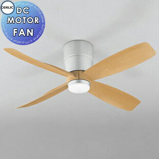 オーデリック ODELIC シーリングファン DCモーターファンシリーズ WF071 木調ナチュラル色 器具本体［直付］ 4枚羽根 コンパクトDCファン木調羽根モデル ※リモコン付