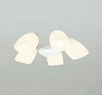 オーデリック ODELICシーリングファンライト オプション ACモーターファンシリーズ WF804PR オフホワイト色 灯具［乳白ケシガラス・5灯］ 電球色～昼光色 調光・光色切替・～6畳