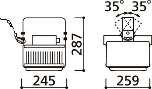 オーデリック　ODELIC 【高天井用照明XL501050 昼白色電源装置内蔵型 ［100-242V］ PWM調光 水銀灯250Wクラス】