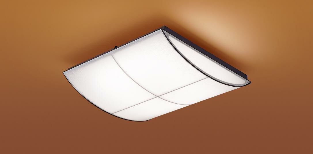 パナソニック Panasonic和風照明 シーリングライト LGC45809 電球色～昼光色 強化和紙張り 木製墨色仕上 伝統の曲木細工を取り入れたあかり 調光・調色/～10畳