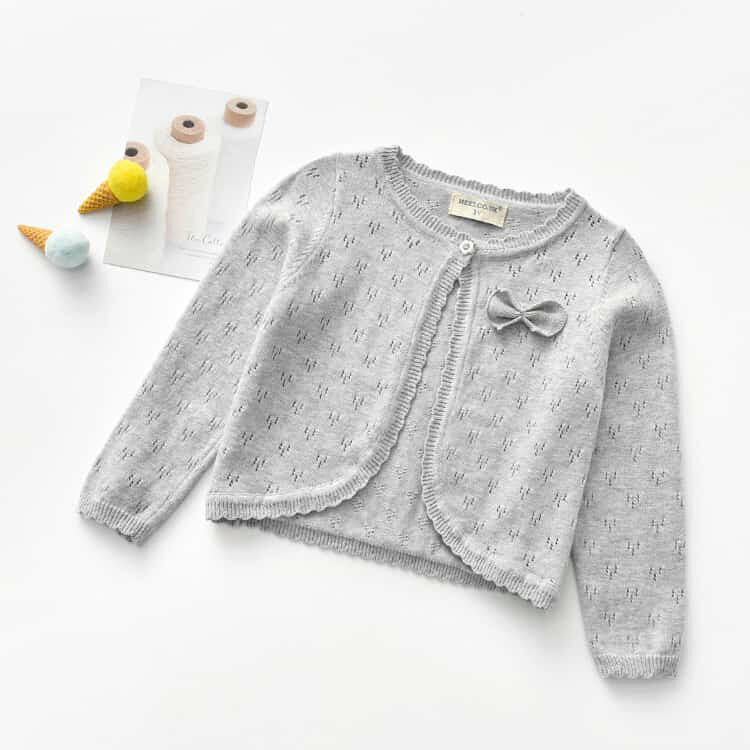 サマーカーディガン キッズ ニット 防寒 冷房対策 ボレロ キッズ ガールズ 【送料...
