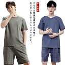 パジャマ メンズ 夏物 上下セット ルームウェア 半袖 Tシャツ ショートパンツ ハーフパンツ ゆったり 薄手 大きいサイズ 部屋着 柔らかい 旅行用 吸汗通気...