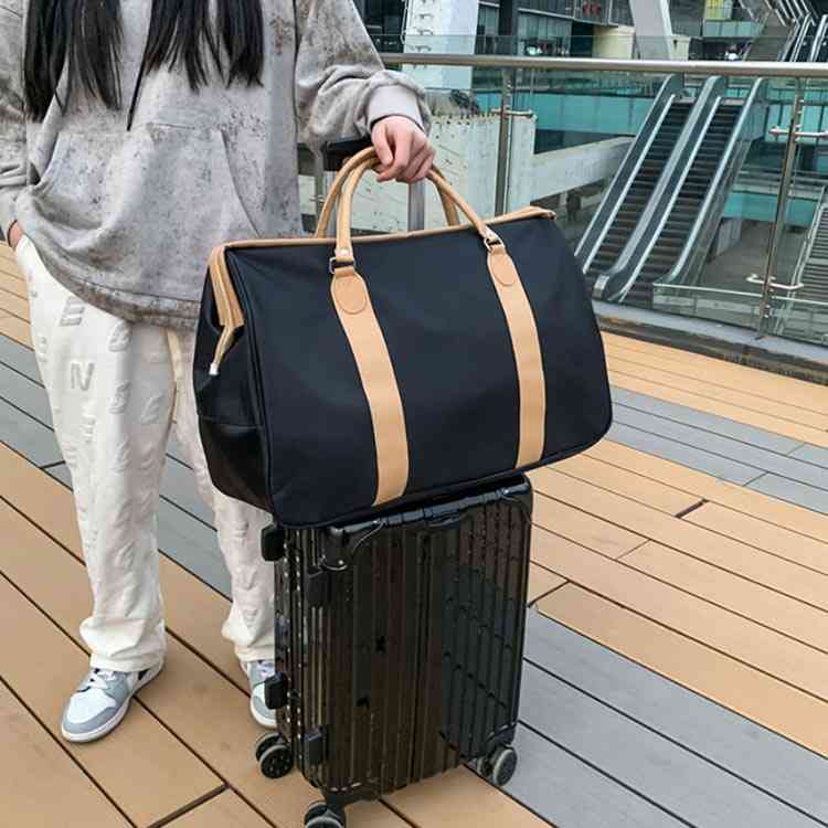 トートバッグ 大容量 修学旅行 旅行バッグ 1泊2日 レディース メンズ 手提げバッグ マザーズバッグ バッグ ボストンバッグ かわいい ファスナー ボストンバッグ シンプル 横型 ブラック ネイビー 中学生 dkhshop0228-10005963 DKHショップ 楽天市場店 サンプル画像3