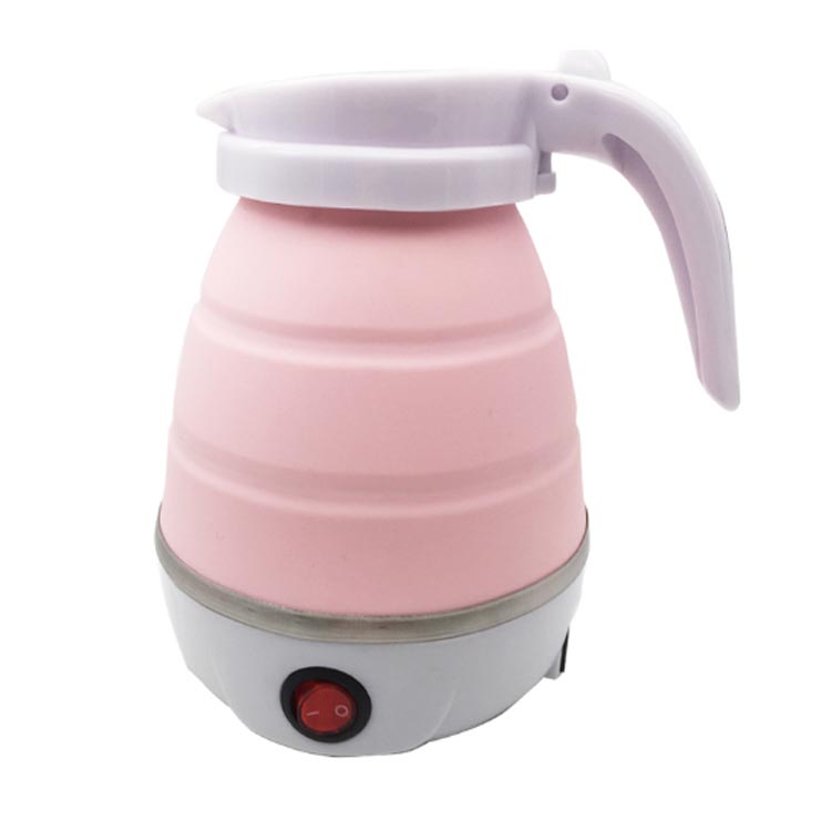 電気 ケトル ポット 600ml 折りたたみ シリコン 電気ポット 電気ケトル 空焚き防止...