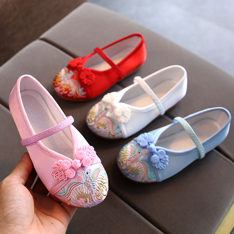 幅広 草履 子供 子供靴 キッズ ピンク 靴 和装 14.3-23cm 和柄の靴 とりの刺繍 歩...