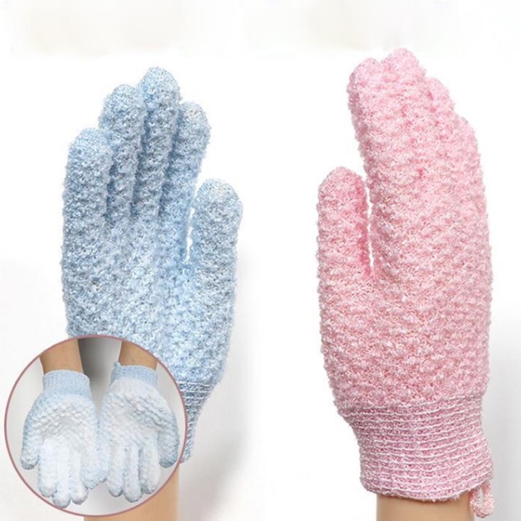 お風呂用 手袋 6枚セット ミトン 泡立ち 角質除去 浴用手袋 五本指 体洗う シャワー バス グローブ 垢すり手袋 体洗い 沐浴介助 介護用品 両面用 入浴用品 お風呂用 家庭用 送料無料