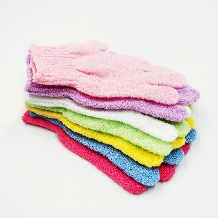 お風呂用 手袋 10枚セット ミトン 泡立ち 角質除去 浴用手袋 五本指 体洗う シャワー バス グローブ 垢すり手袋 体洗い 沐浴介助 介護用品 両面用 入浴用品 お風呂用 家庭用 カラフル 送料無料